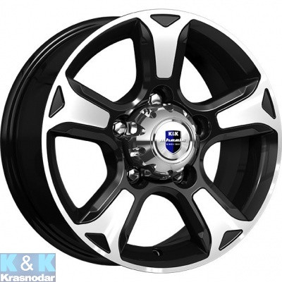 7x16 5/139.7 ET35 108.5 КиК Атлант (КС757) алмаз черный