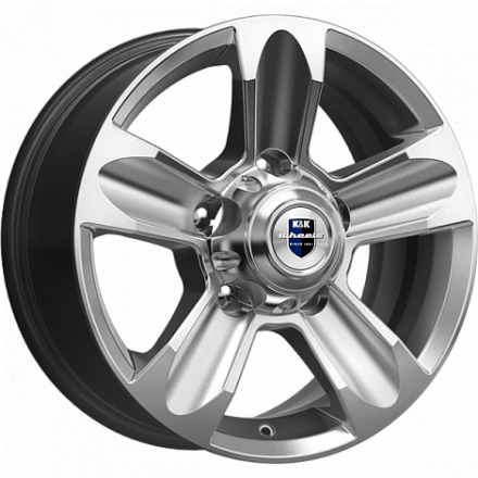 6x16 4/100 ET50 60.1 КиК Samara (КС866) дарк платинум