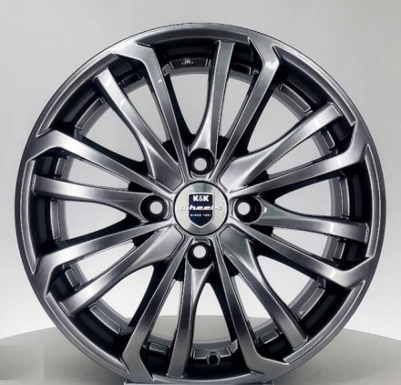 6x15 4/108 ET18 65,1 КиК Рим (КС622) дарк платинум